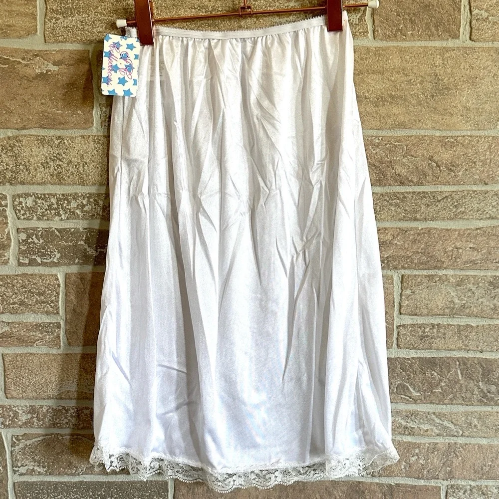 IC Collection White Nylon Half Slip - Picture 1 of 5